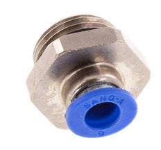 6mm x G3/8'' Push-in Fitting with Male Threads Brass/PA 66 NBR [5 Pieces]