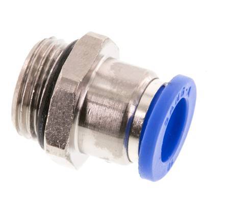 10mm x G3/8'' Steckverschraubung mit Außengewinde Messing/PA 66 NBR [2 Stück]