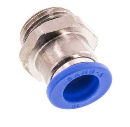 10mm x G3/8'' Steckverschraubung mit Außengewinde Messing/PA 66 NBR [2 Stück]