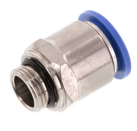 16mm x G3/8'' Steckverschraubung mit Außengewinde Messing/PA 66 NBR