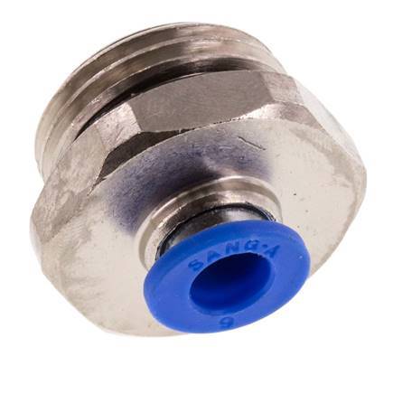 6mm x G1/2'' Steckverschraubung mit Außengewinde Messing/PA 66 NBR [2 Stück]
