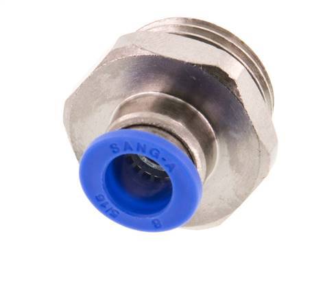 8mm x G1/2'' Steckverschraubung mit Außengewinde Messing/PA 66 NBR [2 Stück]