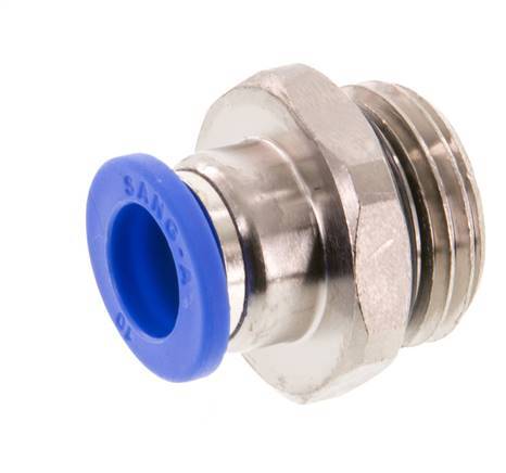 10mm x G1/2'' Push-in Fitting with Male Threads Brass/PA 66 NBR [2 Pieces]