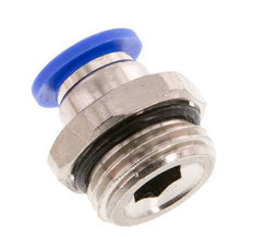 10mm x G1/2'' Steckverschraubung mit Außengewinde Messing/PA 66 NBR [2 Stück]