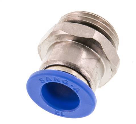 12mm x G1/2'' Steckverschraubung mit Außengewinde Messing/PA 66 NBR [2 Stück]