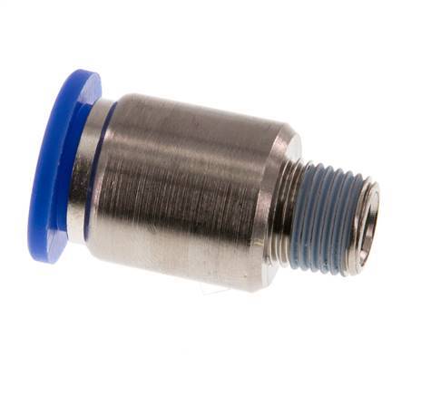 10mm x R1/8'' Steckverschraubung mit Außengewinde Messing/PA 66 NBR Innensechskant [2 Stück]