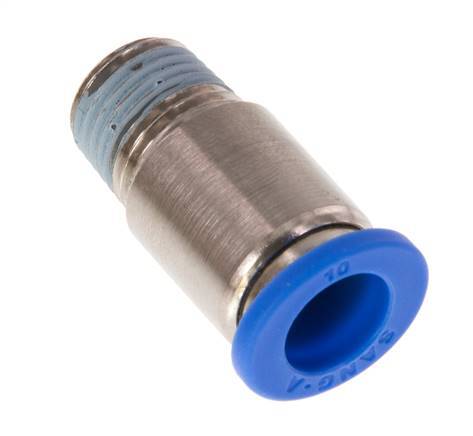 10mm x R1/4'' Steckverschraubung mit Außengewinde Messing/PA 66 NBR Innensechskant [2 Stück]