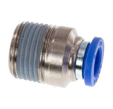 8mm x R3/8'' Steckverschraubung mit Außengewinde Messing/PA 66 NBR Innensechskant [2 Stück]