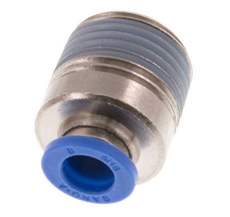 8mm x R1/2'' Steckverschraubung mit Außengewinde Messing/PA 66 NBR Innensechskant [2 Stück]