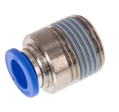 10mm x R1/2'' Steckverschraubung mit Außengewinde Messing/PA 66 NBR Innensechskant [2 Stück]