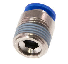 10mm x R1/2'' Steckverschraubung mit Außengewinde Messing/PA 66 NBR Innensechskant [2 Stück]