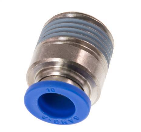 10mm x R1/2'' Steckverschraubung mit Außengewinde Messing/PA 66 NBR Innensechskant [2 Stück]
