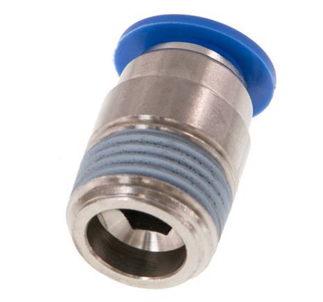 12mm x R1/2'' Steckverschraubung mit Außengewinde Messing/PA 66 NBR Innensechskant [2 Stück]