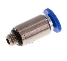 4mm x M 5 Push-in Fitting with Male Threads Brass/PA 66 NBR Inner Hexagon [5 Pieces]