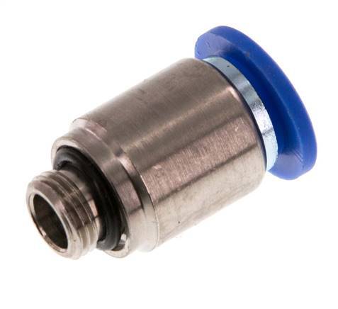 10mm x G1/8'' Steckverschraubung mit Außengewinde Messing/PA 66 NBR Innensechskant [2 Stück]