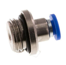 4mm x G1/4'' Push-in Fitting with Male Threads Brass/PA 66 NBR Inner Hexagon [5 Pieces]