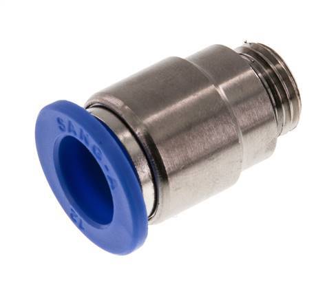 12mm x G1/4'' Steckverschraubung mit Außengewinde Messing/PA 66 NBR Innensechskant [2 Stück]