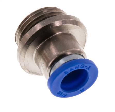 8mm x G3/8'' Steckverschraubung mit Außengewinde Messing/PA 66 NBR Innensechskant [2 Stück]