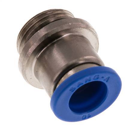 10mm x G3/8'' Steckverschraubung mit Außengewinde Messing/PA 66 NBR Innensechskant [2 Stück]
