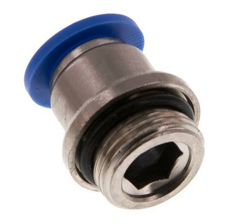10mm x G3/8'' Steckverschraubung mit Außengewinde Messing/PA 66 NBR Innensechskant [2 Stück]