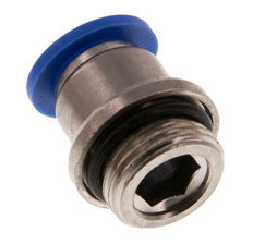 10mm x G3/8'' Steckverschraubung mit Außengewinde Messing/PA 66 NBR Innensechskant [2 Stück]