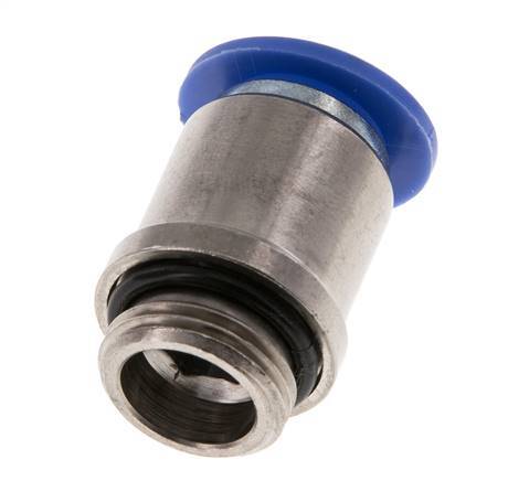 12mm x G3/8'' Steckverschraubung mit Außengewinde Messing/PA 66 NBR Innensechskant [2 Stück]
