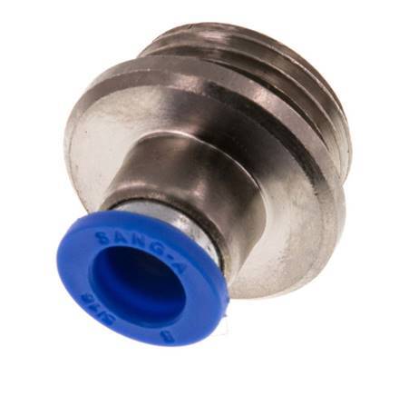 8mm x G1/2'' Steckverschraubung mit Außengewinde Messing/PA 66 NBR Innensechskant [2 Stück]
