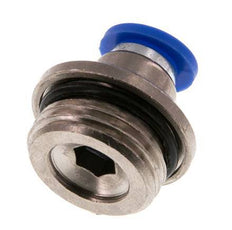 8mm x G1/2'' Steckverschraubung mit Außengewinde Messing/PA 66 NBR Innensechskant [2 Stück]