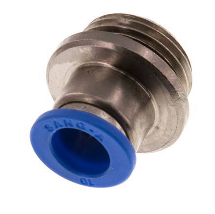 10mm x G1/2'' Steckverschraubung mit Außengewinde Messing/PA 66 NBR Innensechskant [2 Stück]