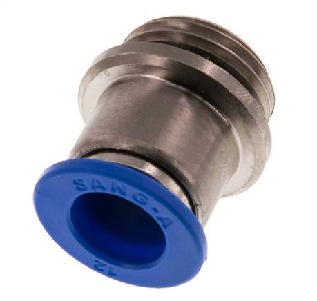 12mm x G1/2'' Steckverschraubung mit Außengewinde Messing/PA 66 NBR Innensechskant [2 Stück]