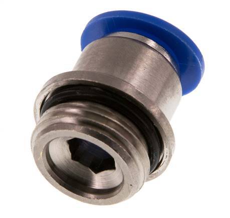 12mm x G1/2'' Steckverschraubung mit Außengewinde Messing/PA 66 NBR Innensechskant [2 Stück]