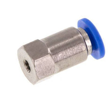 3mm x M 3 Push-in Fitting with Female Threads Brass/PA 66 NBR [2 Pieces]