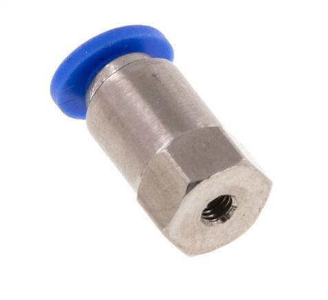 3mm x M 3 Steckverschraubung mit Innengewinde Messing/PA 66 NBR [2 Stück]
