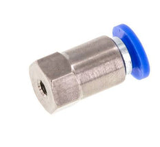 4mm x M 3 Push-in Fitting with Female Threads Brass/PA 66 NBR [2 Pieces]