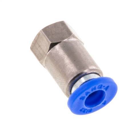 4mm x M 3 Push-in Fitting with Female Threads Brass/PA 66 NBR [2 Pieces]