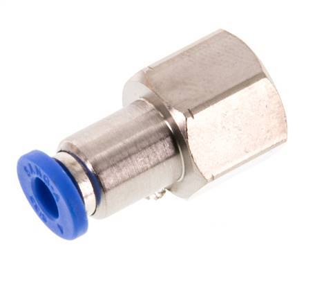 4mm x G1/8'' Steckverschraubung mit Innengewinde Messing/PA 66 NBR [2 Stück]