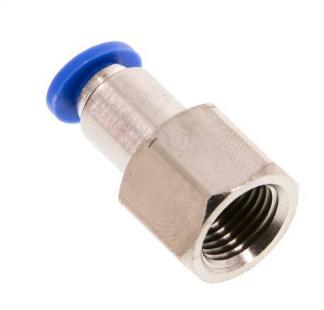 4mm x G1/8'' Steckverschraubung mit Innengewinde Messing/PA 66 NBR [2 Stück]