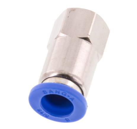 8mm x G1/8'' Steckverschraubung mit Innengewinde Messing/PA 66 NBR [2 Stück]