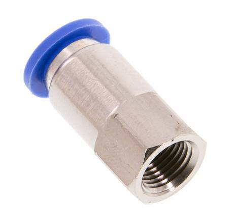 8mm x G1/8'' Steckverschraubung mit Innengewinde Messing/PA 66 NBR [2 Stück]