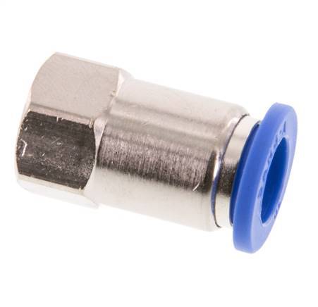 10mm x G1/8'' Push-in Fitting with Female Threads Brass/PA 66 NBR [2 Pieces]