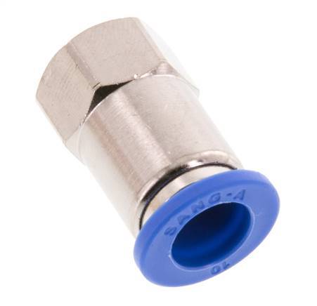 10mm x G1/8'' Steckverschraubung mit Innengewinde Messing/PA 66 NBR [2 Stück]
