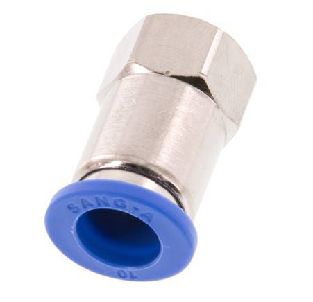 10mm x G1/8'' Steckverschraubung mit Innengewinde Messing/PA 66 NBR [2 Stück]