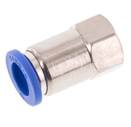 10mm x G1/8'' Steckverschraubung mit Innengewinde Messing/PA 66 NBR [2 Stück]