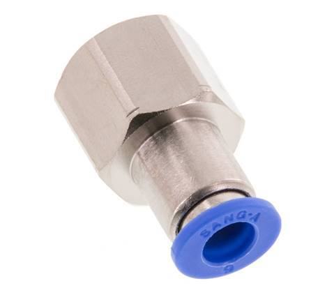 6mm x G1/4'' Steckverschraubung mit Innengewinde Messing/PA 66 NBR [2 Stück]