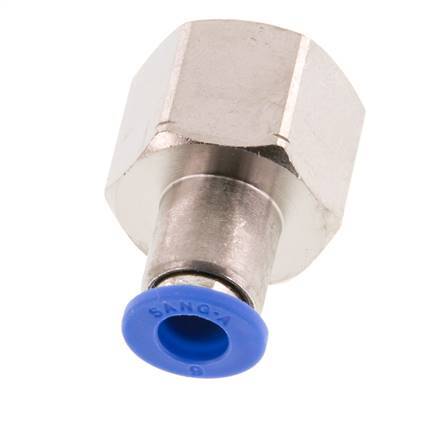 6mm x G3/8'' Steckverschraubung mit Innengewinde Messing/PA 66 NBR [2 Stück]