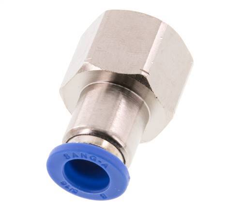 8mm x G3/8'' Steckverschraubung mit Innengewinde Messing/PA 66 NBR [2 Stück]