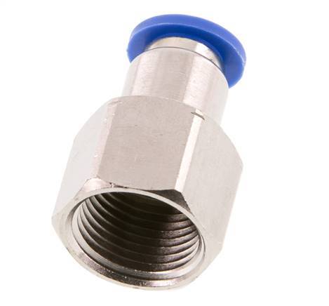 8mm x G3/8'' Steckverschraubung mit Innengewinde Messing/PA 66 NBR [2 Stück]