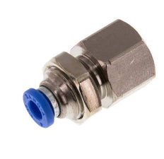 4mm x G1/8'' Steckverschraubung mit Innengewinde Messing/PA 66 NBR Bulkhead [2 Stück]