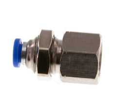 4mm x G1/8'' Steckverschraubung mit Innengewinde Messing/PA 66 NBR Bulkhead [2 Stück]