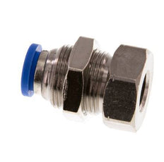 8mm x G1/8'' Steckverschraubung mit Innengewinde Messing/PA 66 NBR Bulkhead [2 Stück]